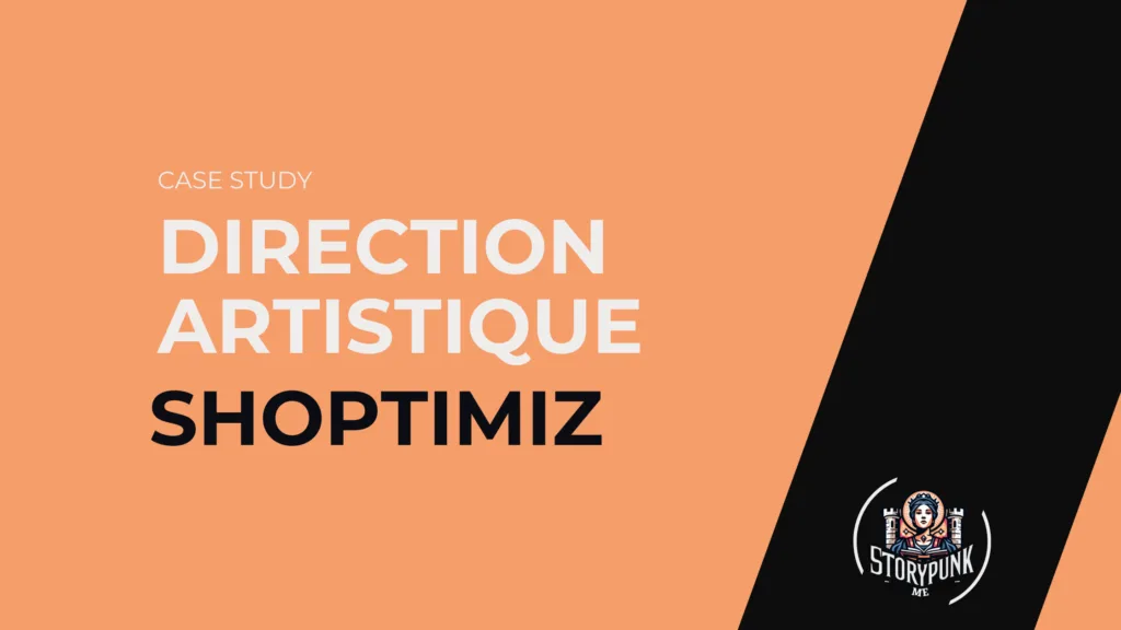 Image à la une pour l'article concernant le travail effectué sur shoptimiz direction artistique à partir du storytelling.