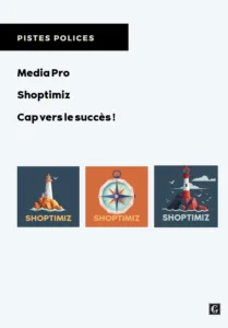 Pistes de charte graphique polices d'écriture pour la direction artistique de shoptimiz dans un travail de création de marque et storytelling.