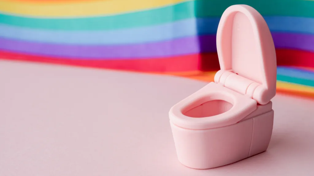 Communication insolite de BOKU la marque française de WCs japonais.