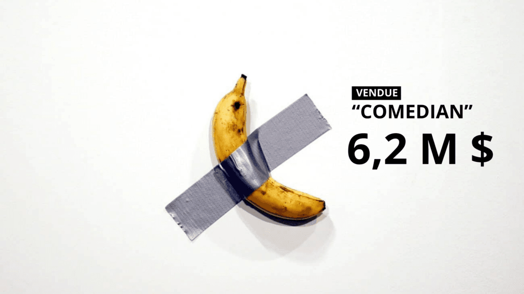 La banane comedian vendue à 6.2 millions de dollars