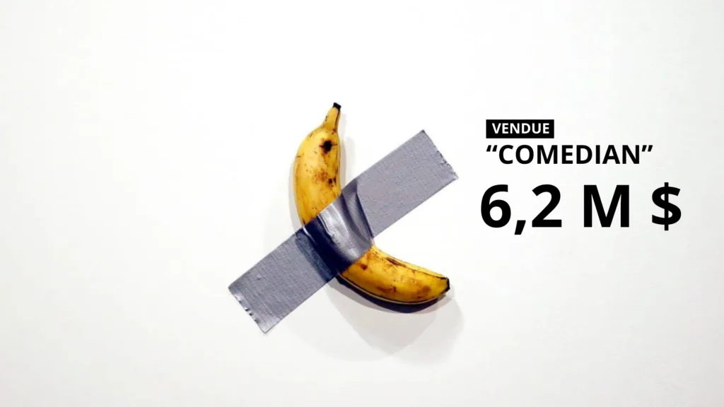 La banane comedian vendue à 6.2 millions de dollars
