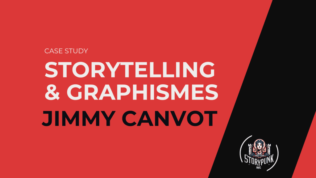 Case study à propos de la mission en création de marque, storytelling et conception graphique pour jimmy canvot.