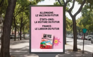 Exemple de campagne print pour la marque la vie exemple de branding engagé "allemagne"